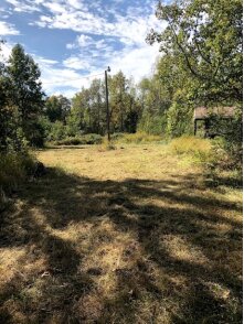 Cleared and prepped building lot